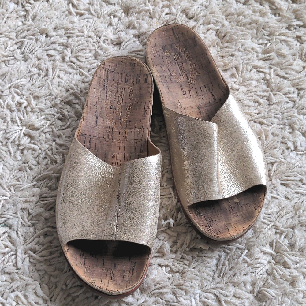 Kork-Ease Tutsi Bronze Metallic Slip On Sandal
